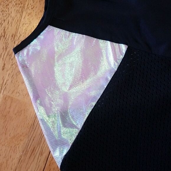 jessica Simpson Hooded Jogger Vest Windbreaker Reflective Warm Up Top - Picture 8 of 8